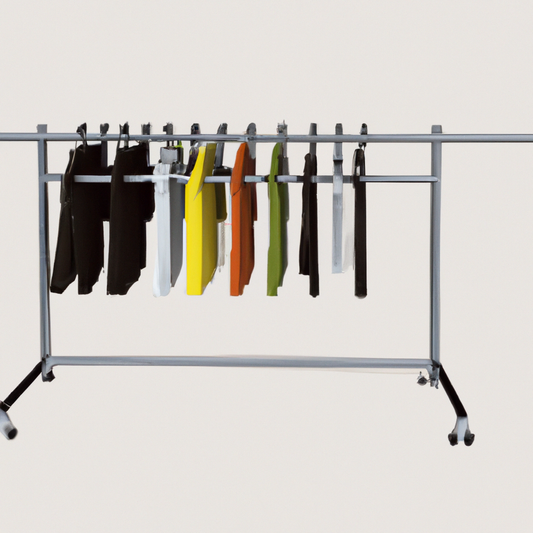 Discover the ultimate space-saving solution! Get organized with our versatile rolling clothes rack, complete with hooks and storage. Click here for more!