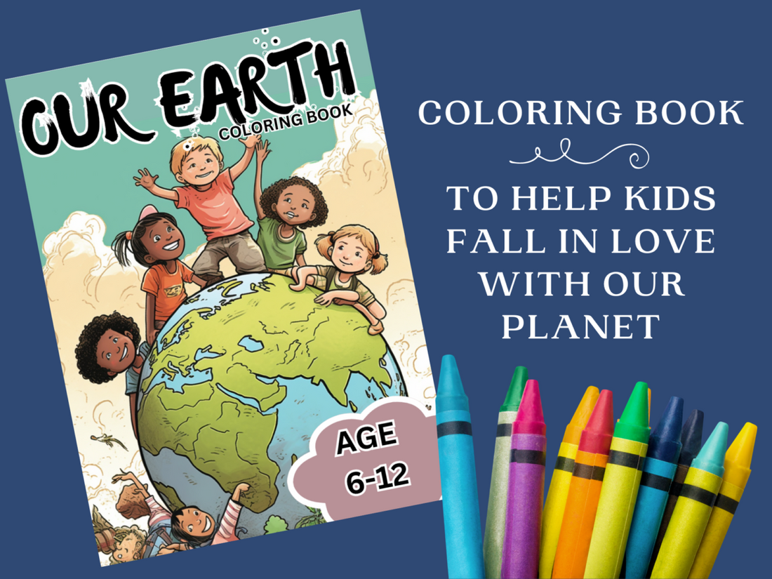 Earth Theme Coloring Book for Kids