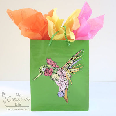 Quirky Collages: Hummingbird Gift Bag