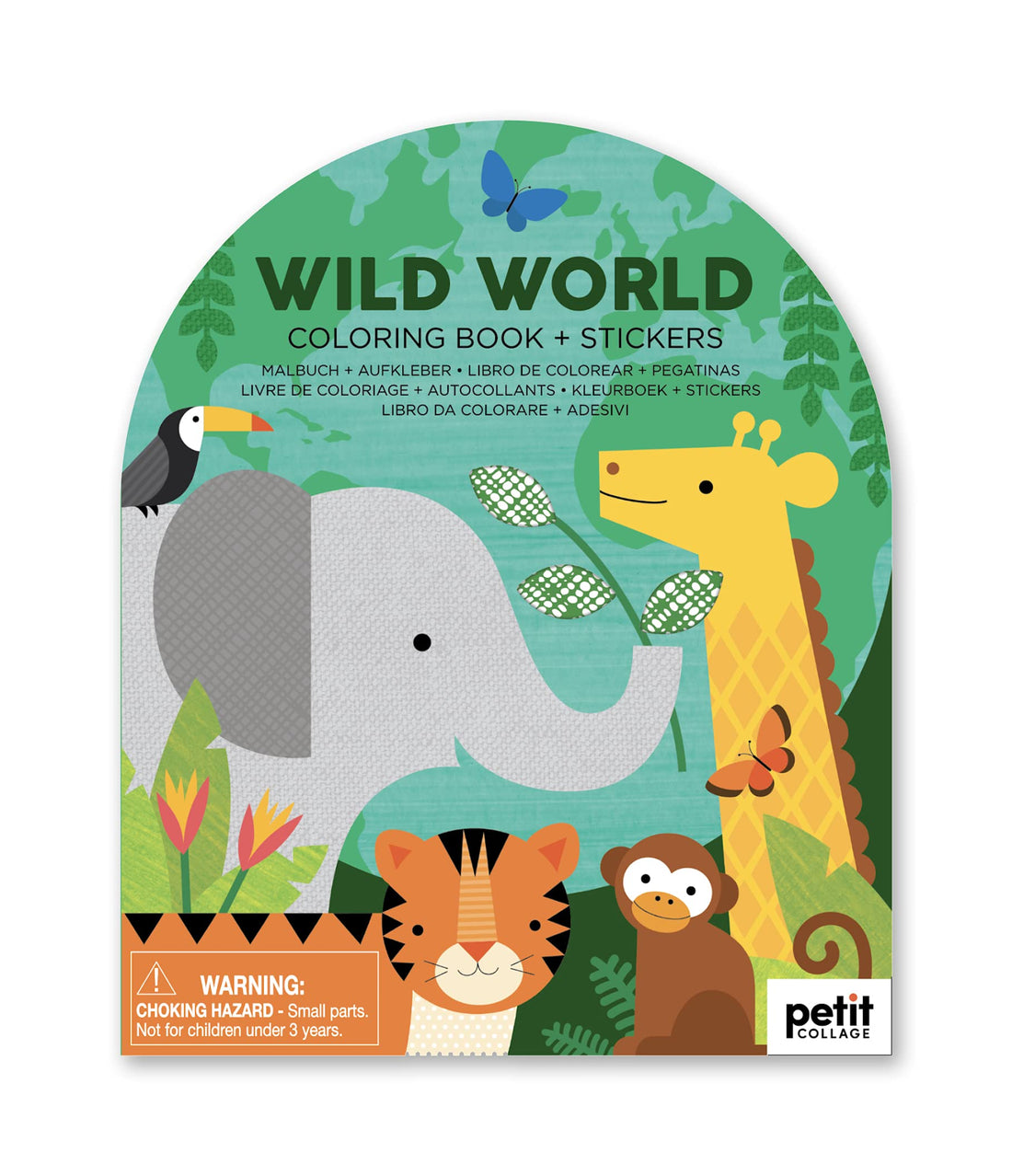 Wild World Stickers & Coloring Book