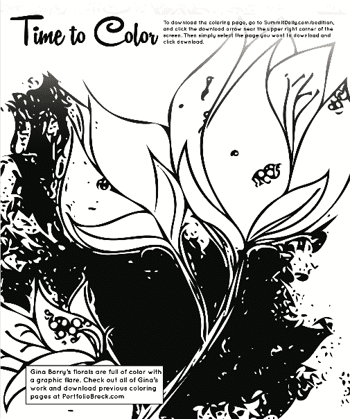 Coloring page: Florals