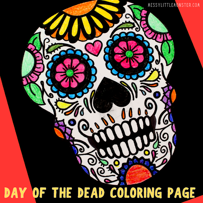 Day of the Dead Coloring Page