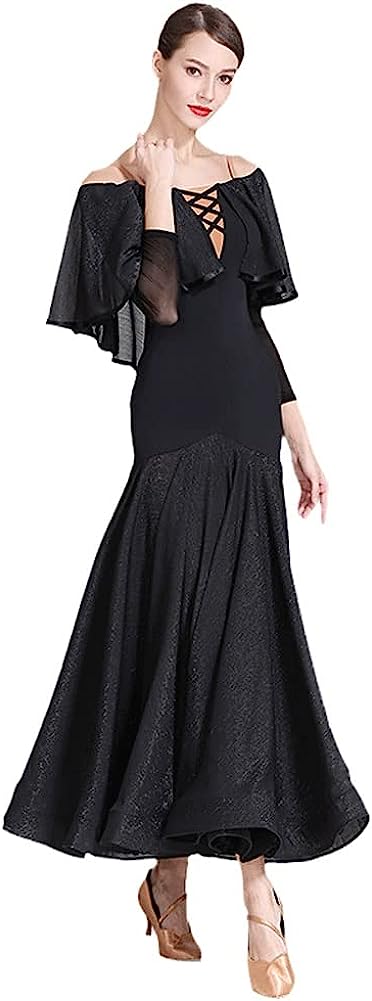 Profession Latin Competition Dress,Ballroom Dance Costume Butterfly Coverall Adult Modern Dance Dresses Dresses