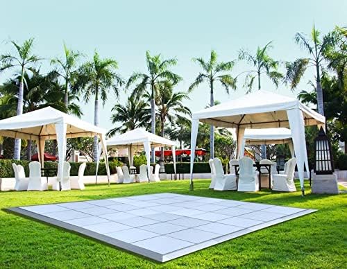 Complete Portable Dance Floor Kit with Aluminum Edges | Commercial Grade | Easy Setup Indoor or Outdoor | for Parties, Weddings, Receptions, Ballet, Dance, and Events