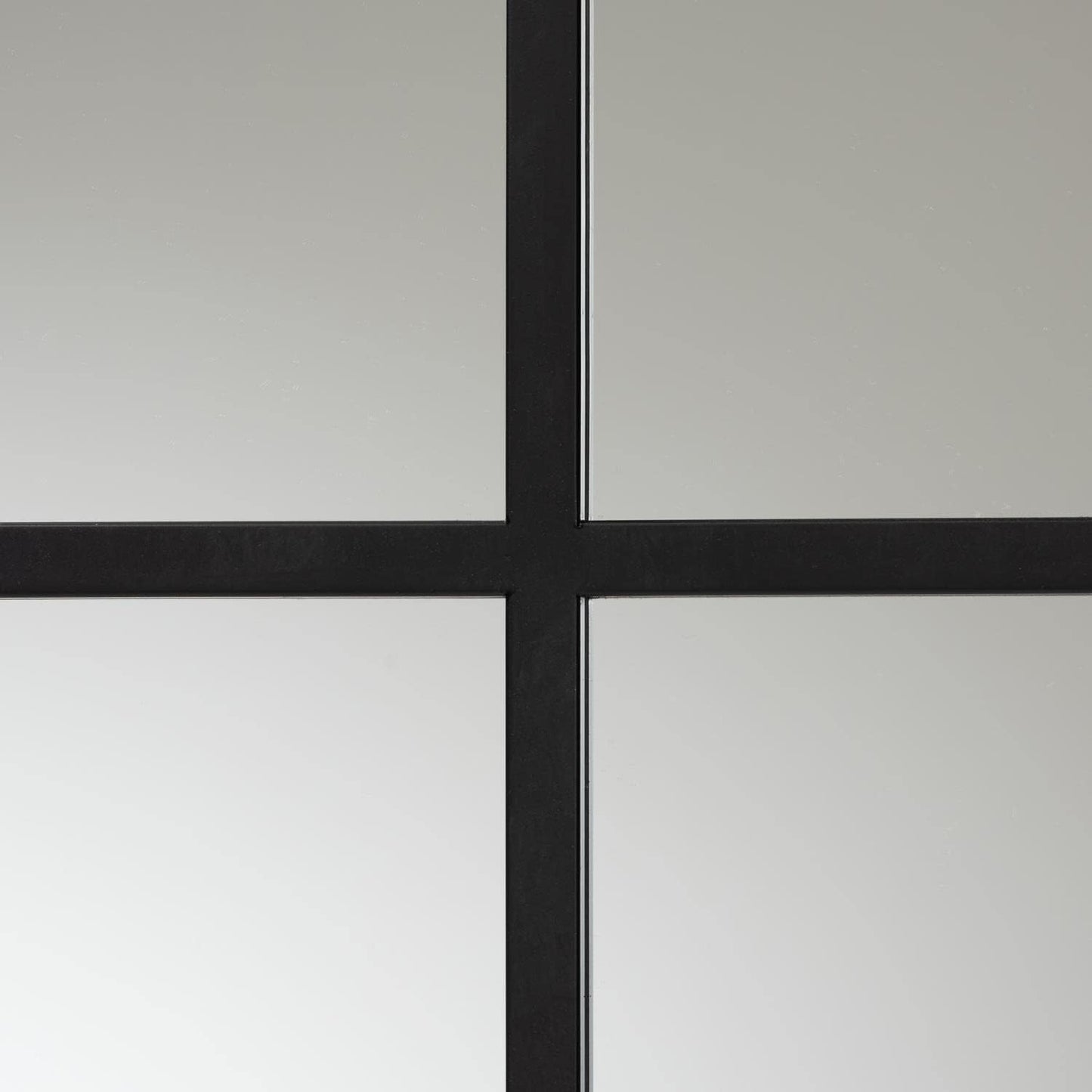 Barrington Black Finished Metal Accent Wall Mirror