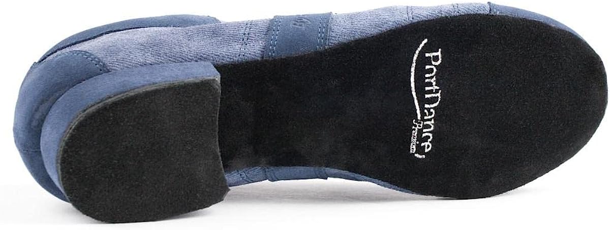 Mens Dance Shoes PD Pietro Street - Material: Denim - Color: Blue - Sole: Suede - Made in Portugal