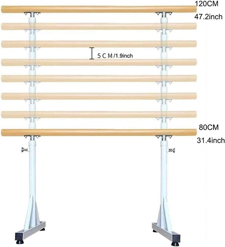 Ballet Barre Portable Home Double Ballet Bar Freestanding Adjustable for Adults/Kids Stretch Balance Do A Barre Workout Or Dance (Size : 1M) ()