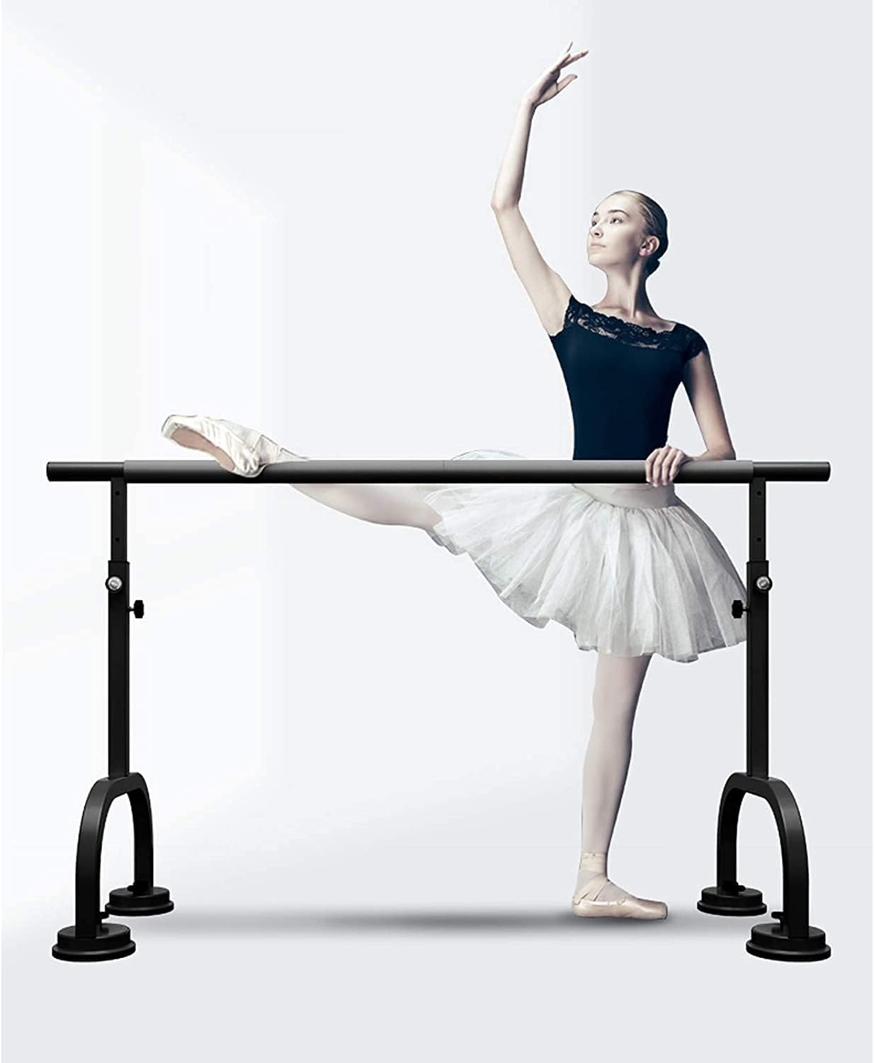 Ballet Bar Freestanding Portable Ballet Barre Freestanding Stretch Bar Height Adjustable Dance Exercise Training Bars Fitness Ballet 220331