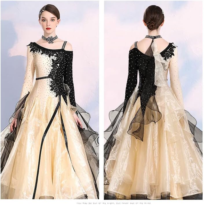 Embroidery Professional Ballroom Dance Dresses Performance Costume High-End National Standard Dance Dress