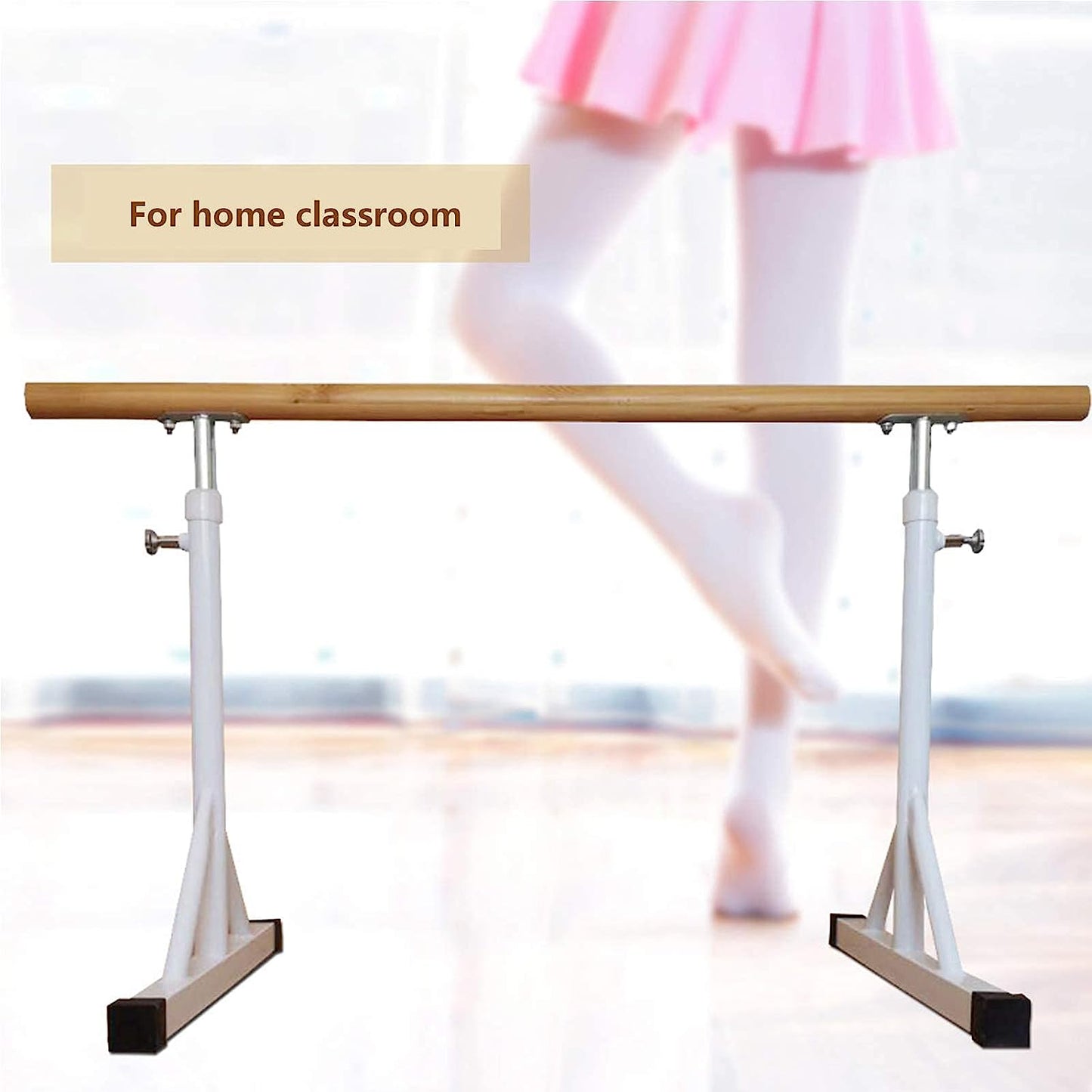 Ballet Barre,Ballet Bar Ballet Barre,Mobile Dance Ballet Bar,Portable 1M Fitness Practise Dance Ballet Barre for Home ()