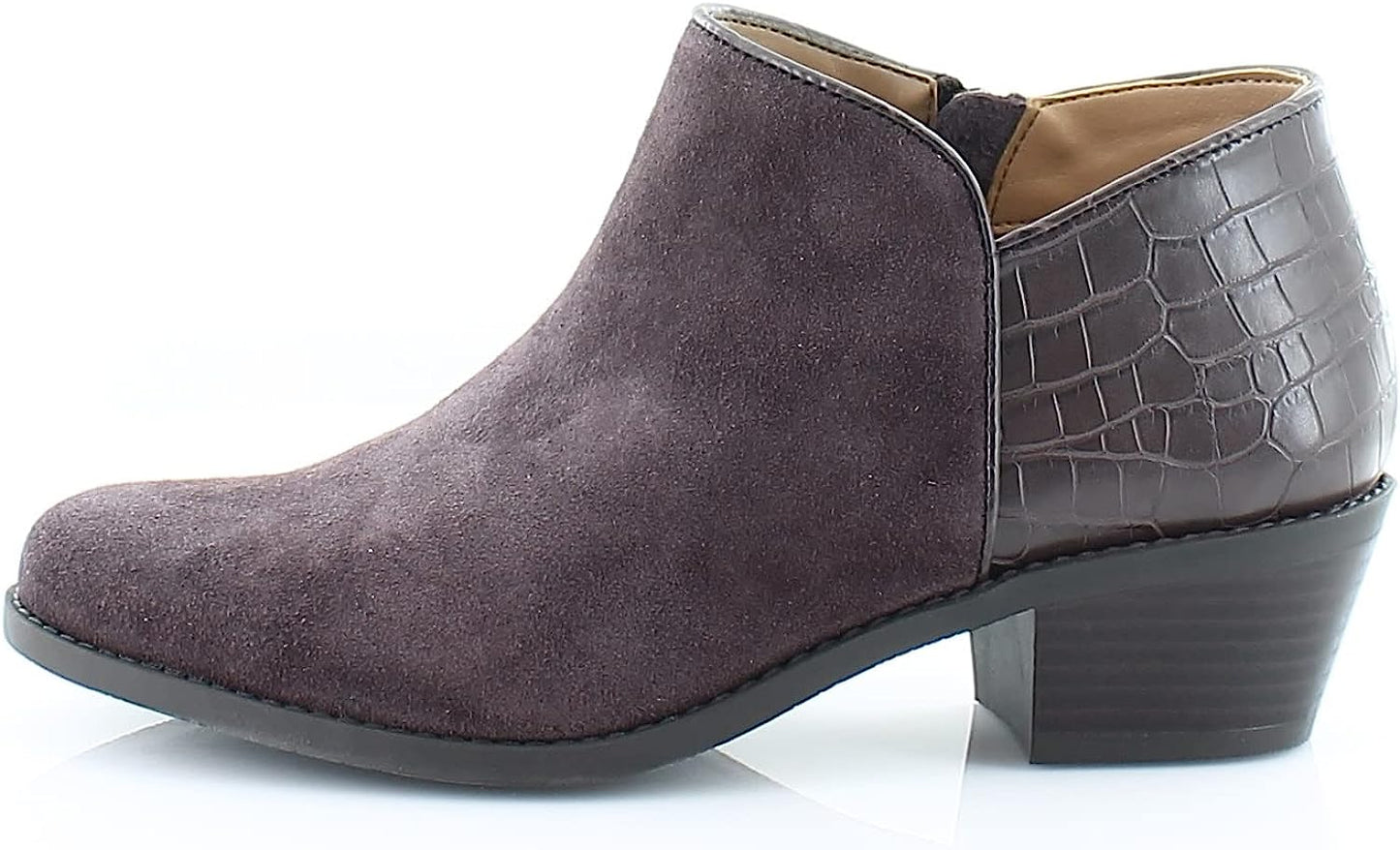 Women's Felicity Marissa Suede Short Boot- Supportive Water Repellent Ankle Boots That Include Three-Zone Comfort with Orthotic Insole Arch Support, Medium and Wide Fit