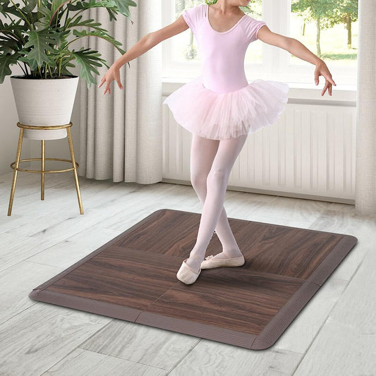 4 Piece PVC Flooring Mat Portable Dance Floor Tile Tap Ballet Trade Show