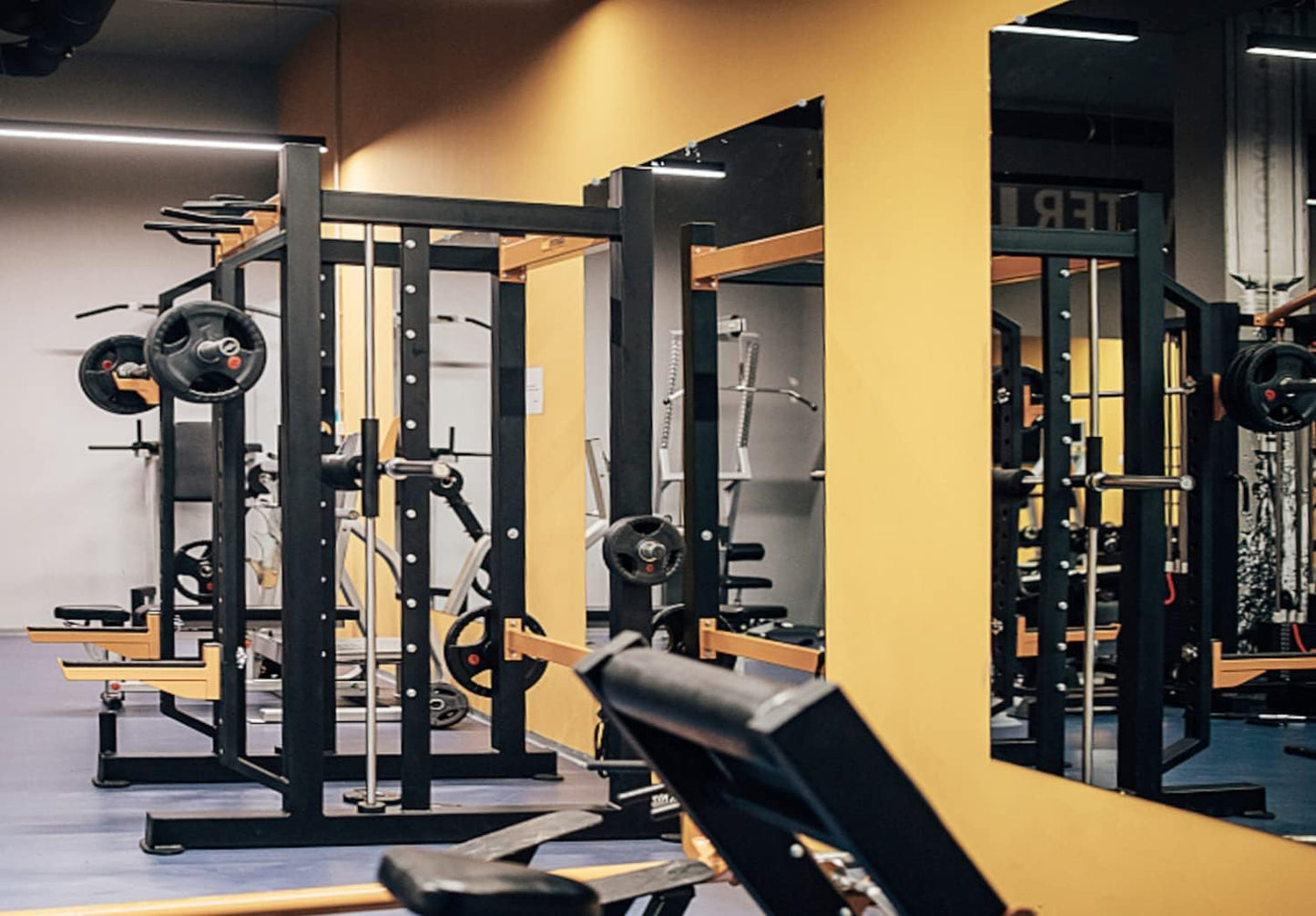 HA Wall-Mounted Activity Mirror with Flat Polished Edge, Home Gym Beveled Workout Room Wall for Fitness, Dancing, Gymnastics, Yoga Horizontally or Vertically (1piece), Silver