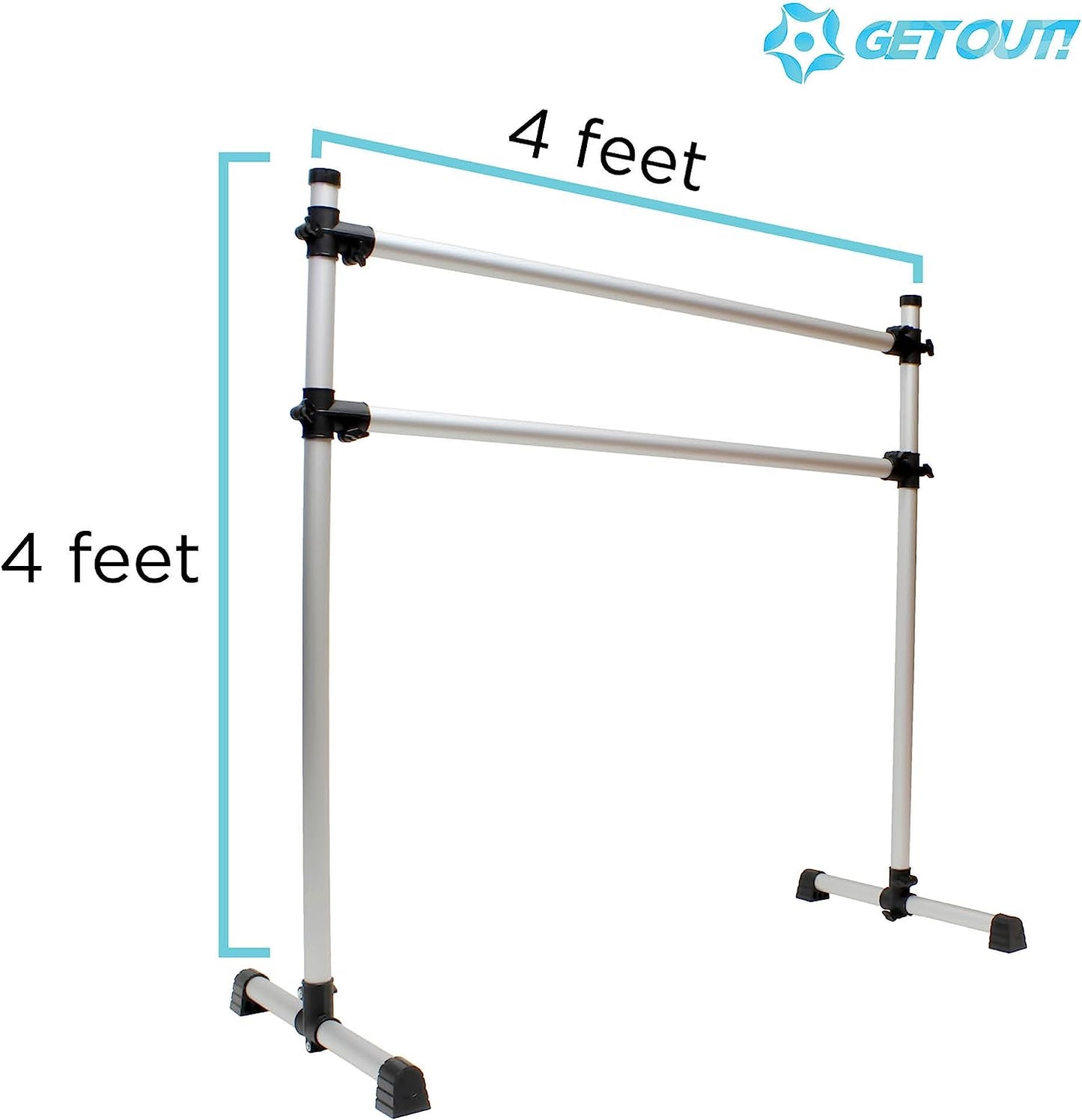 Ballet Barre Portable for Home or Studio - Ballet Bar Portable Dance Barre, Ballet Barre Freestanding Equipment