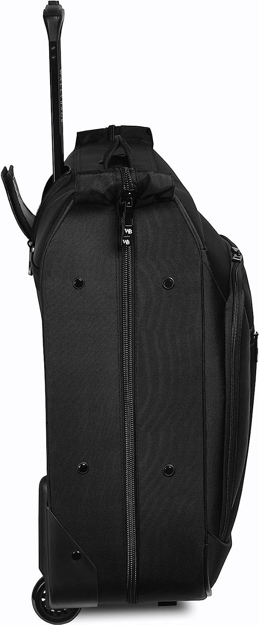 Premium Rolling Garment Bag with Multiple Pockets, Black, 45-Inch