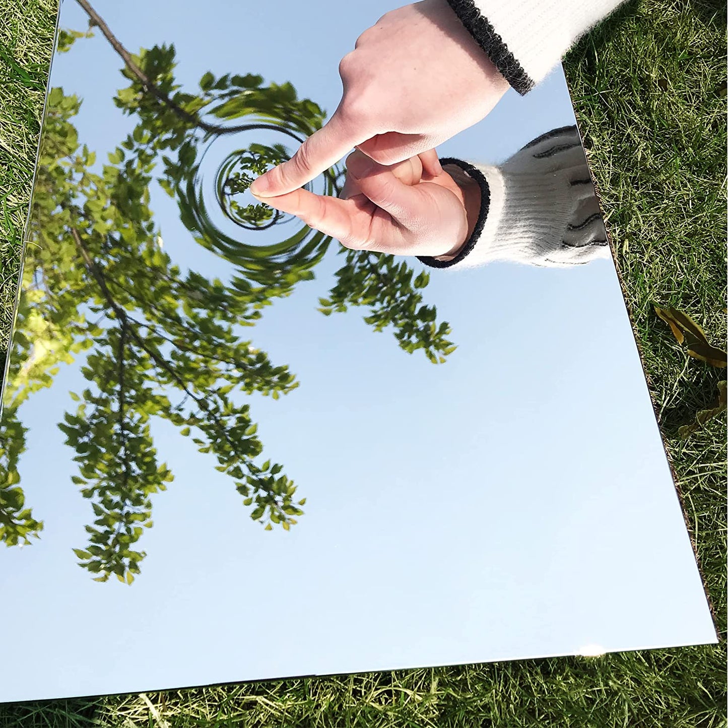 Full Length Nano Film Mirror with Stand Ultralight Shatterproof 63"x24", Gold Standing Floor or Wall Mounted Mirror, Full Body Rectangular Dressing Mirror