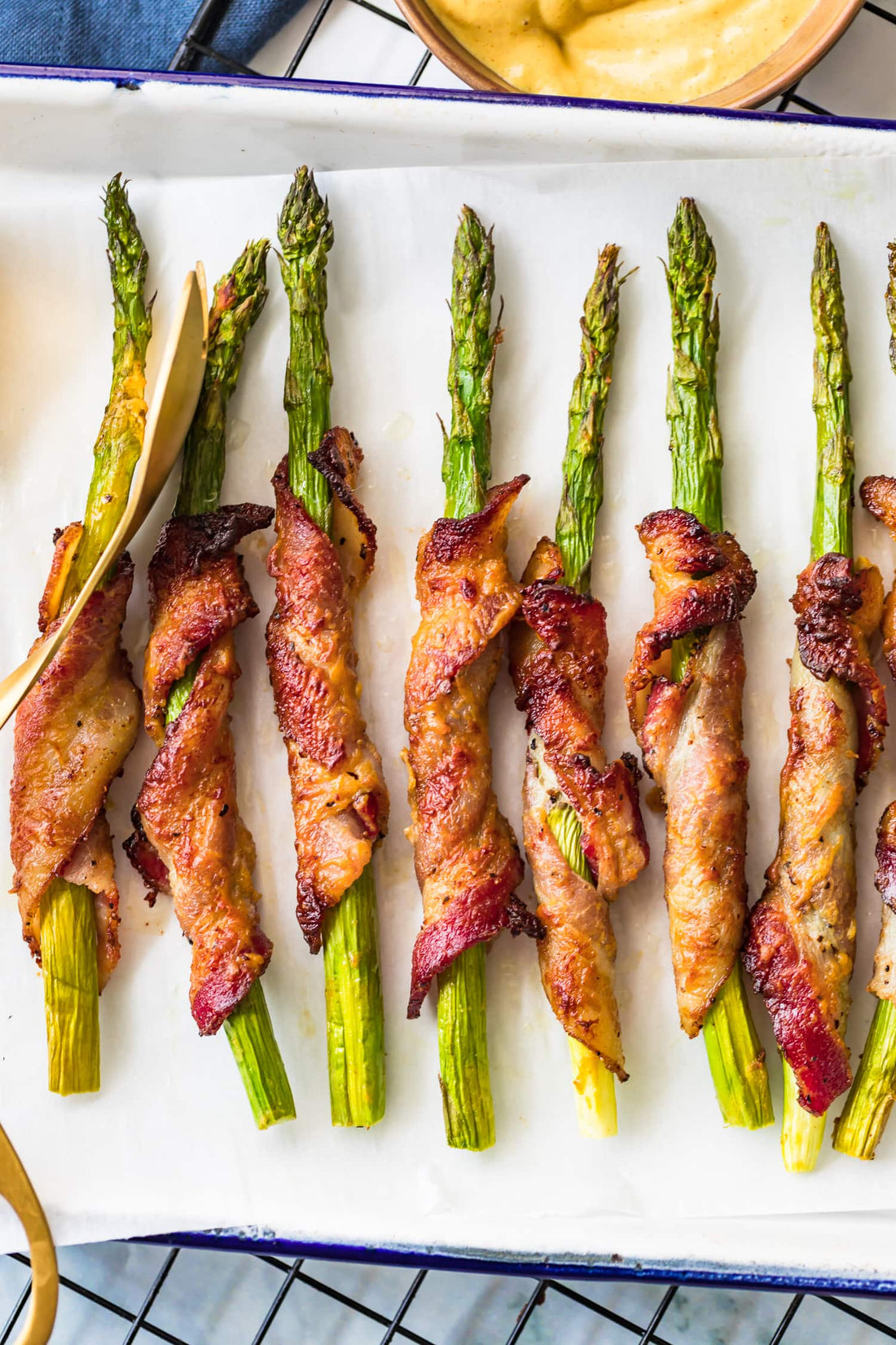 Bacon Wrapped Asparagus with Dijon