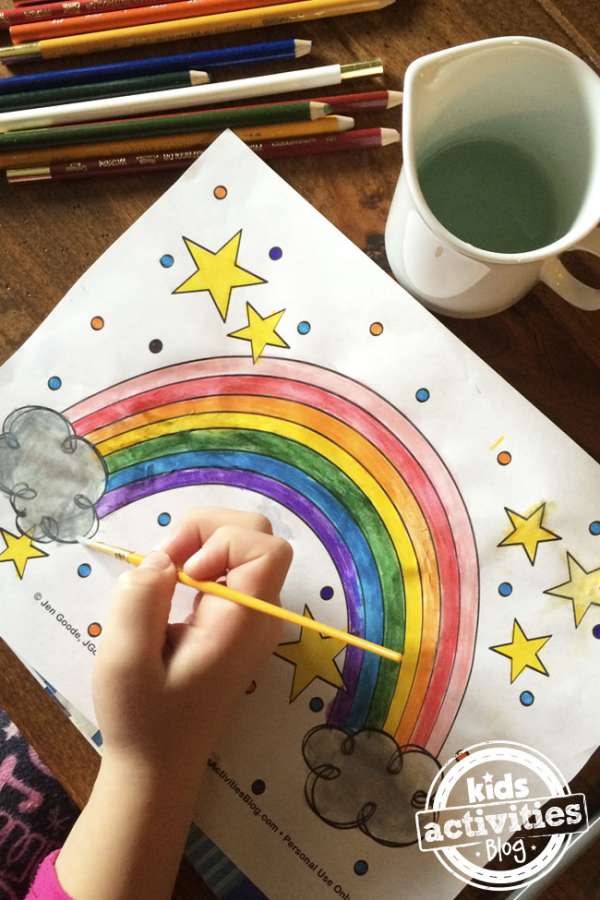 Free Printable Rainbow Coloring Sheet