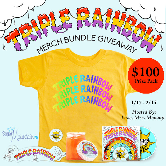 $100 Triple Rainbow Dance Party Prize Pack Giveaway!