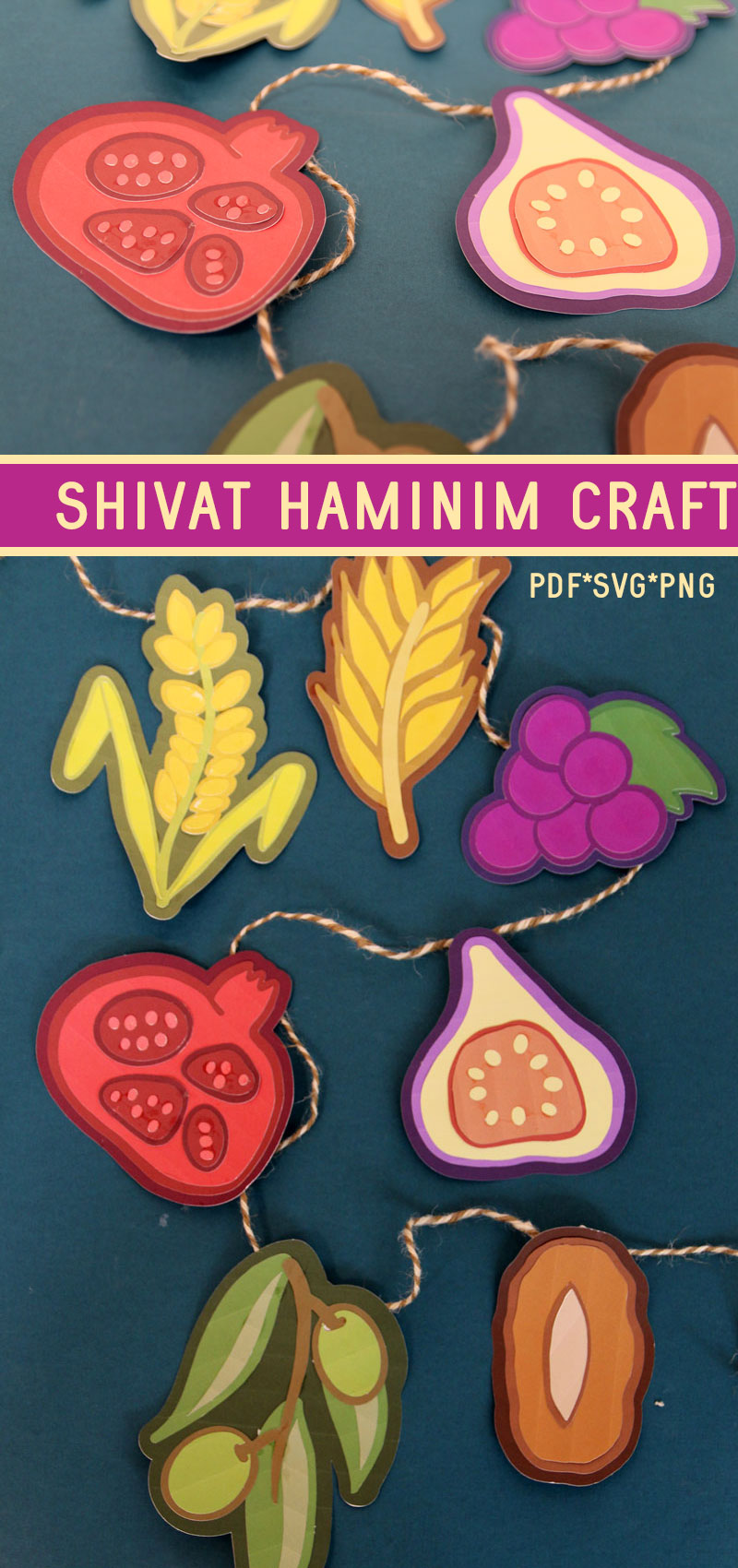 Shivat Haminim Craft – Paper Fruit Garland