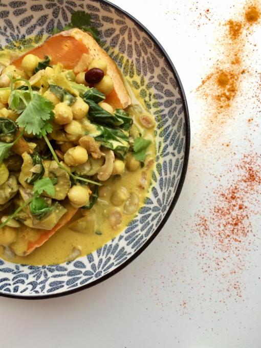 RECIPE: Sweet potato jacket with chickpea curry