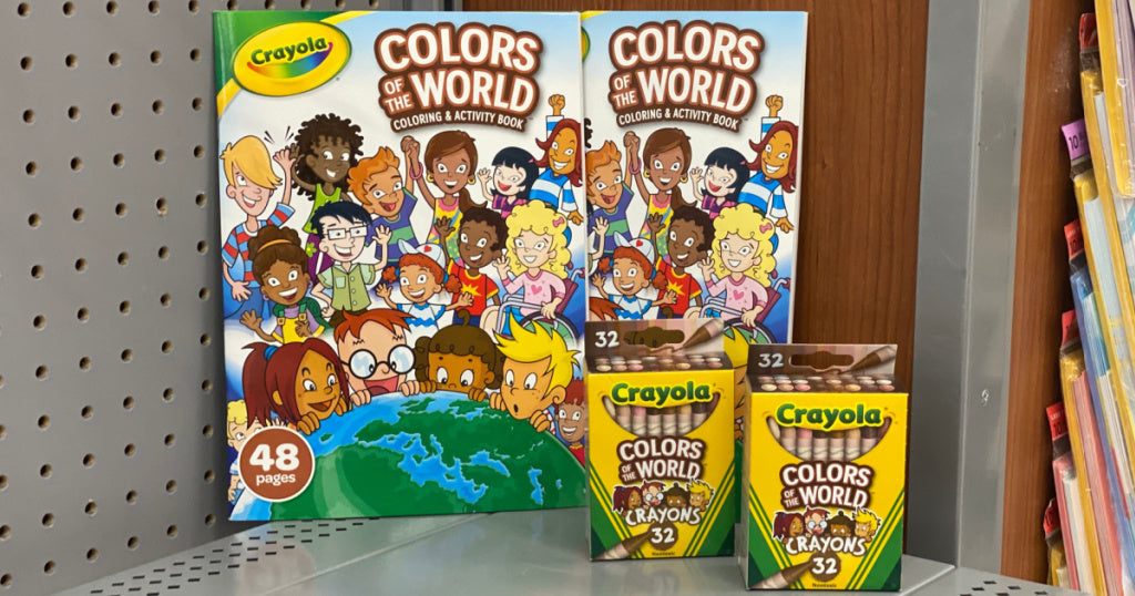 Crayola Colors of The World Crayons & Coloring Books from $1 at Walmart | In-Store & Online