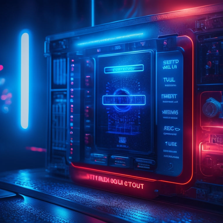 A darkened digital dashboard with a bold, red "SOLD OUT" stamp overlapping a faint, glowing sweat droplet, surrounded by shattered, glowing blue circuits and sparks.