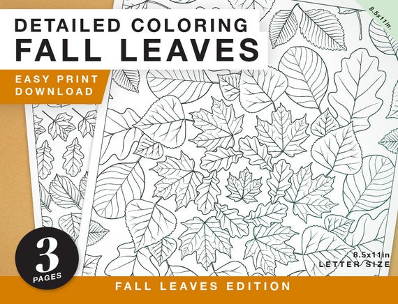 Fall Leaves Coloring Pages