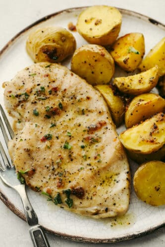 Baked Buttery Herb Chicken and Potatoes
