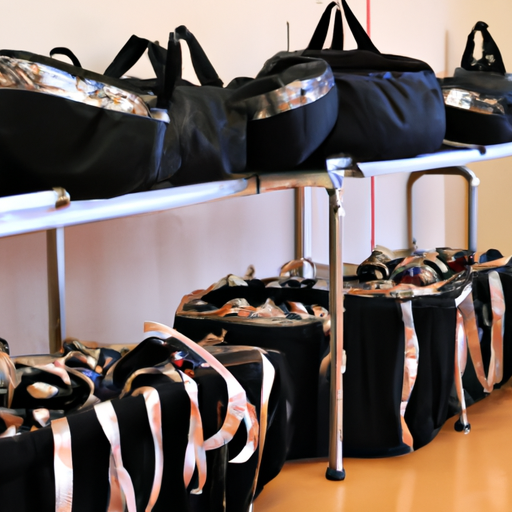 dance competition bags with rack