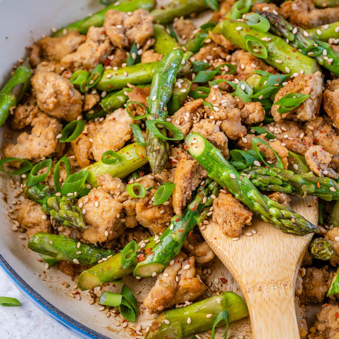 15-Minute Chicken + Asparagus Stir Fry
