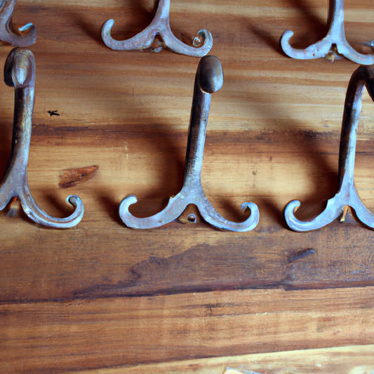 Discover the perfect blend of style and functionality with our rustic flared prong coat hooks. Upgrade your space with these stylish and practical accessories today!