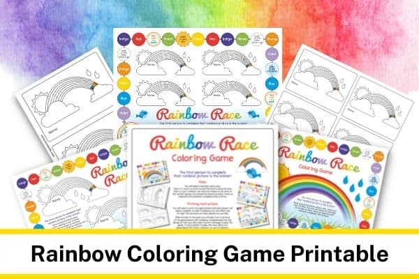 Rainbow Coloring Page Game