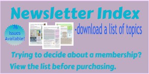 Garden Printables and Newsletters