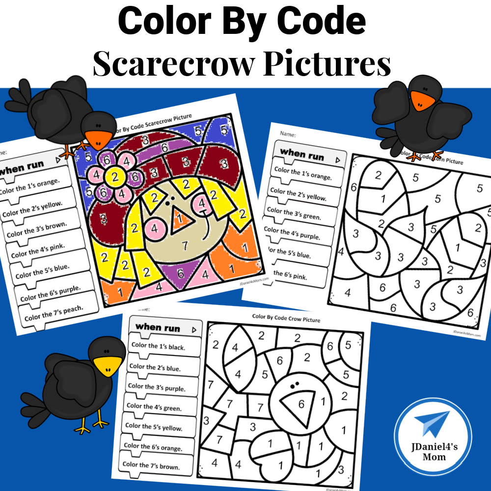 Color By Code Scarecrow Pictures