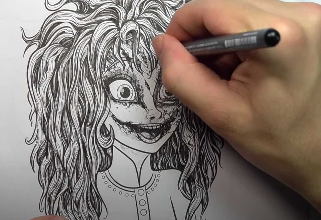 Horror artist transforms $2 Disney "Frozen" coloring book into a nightmarish gallery of monsters