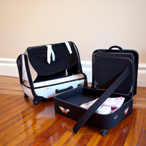 small dance bag with rack
