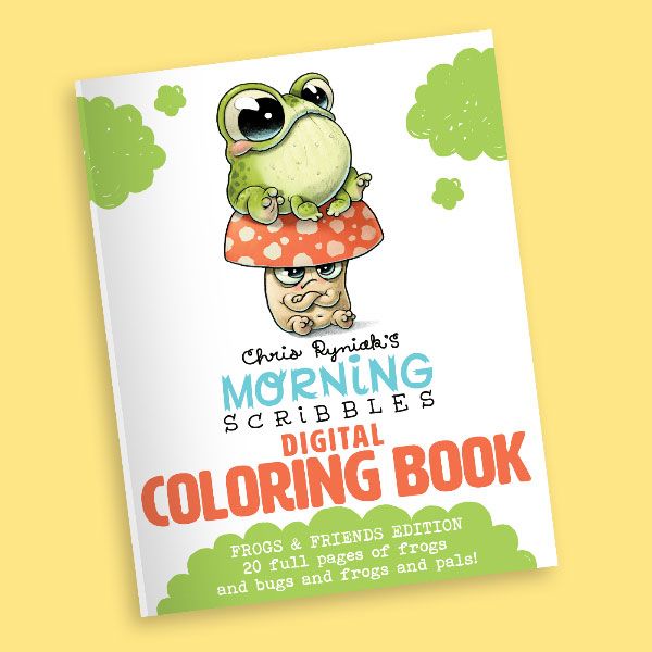 'Frogs & Friends’ Coloring Book by Chris Ryniak... available NOW!