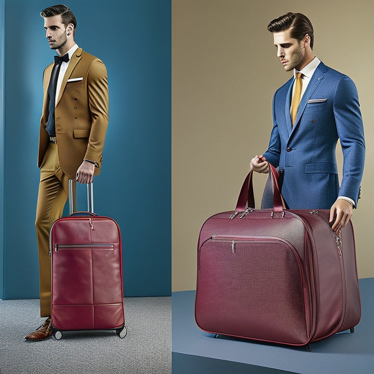 Discover the ultimate travel companion - the Premium Rolling Garment Bag. Stylish, functional, and perfect for jet-setters. Click here to unlock your stylish travel experience now!