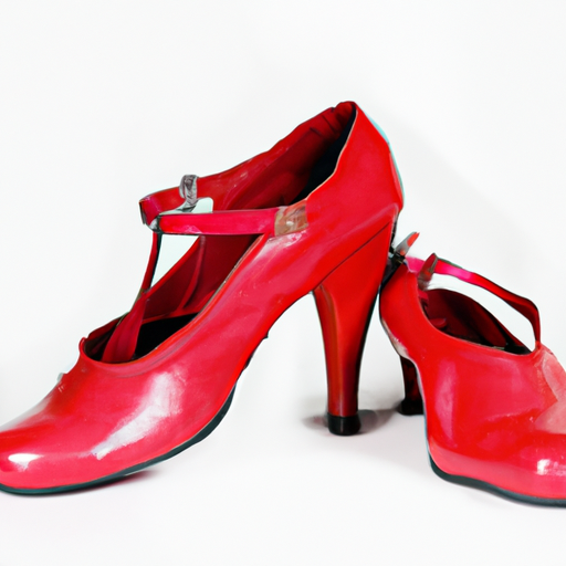 red dance shoes