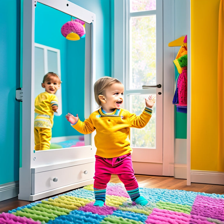 Discover the ultimate mirror for kids! Lightweight and shatterproof, this full-length mirror is a must-have for safety-conscious parents. Click now for a worry-free reflection experience!