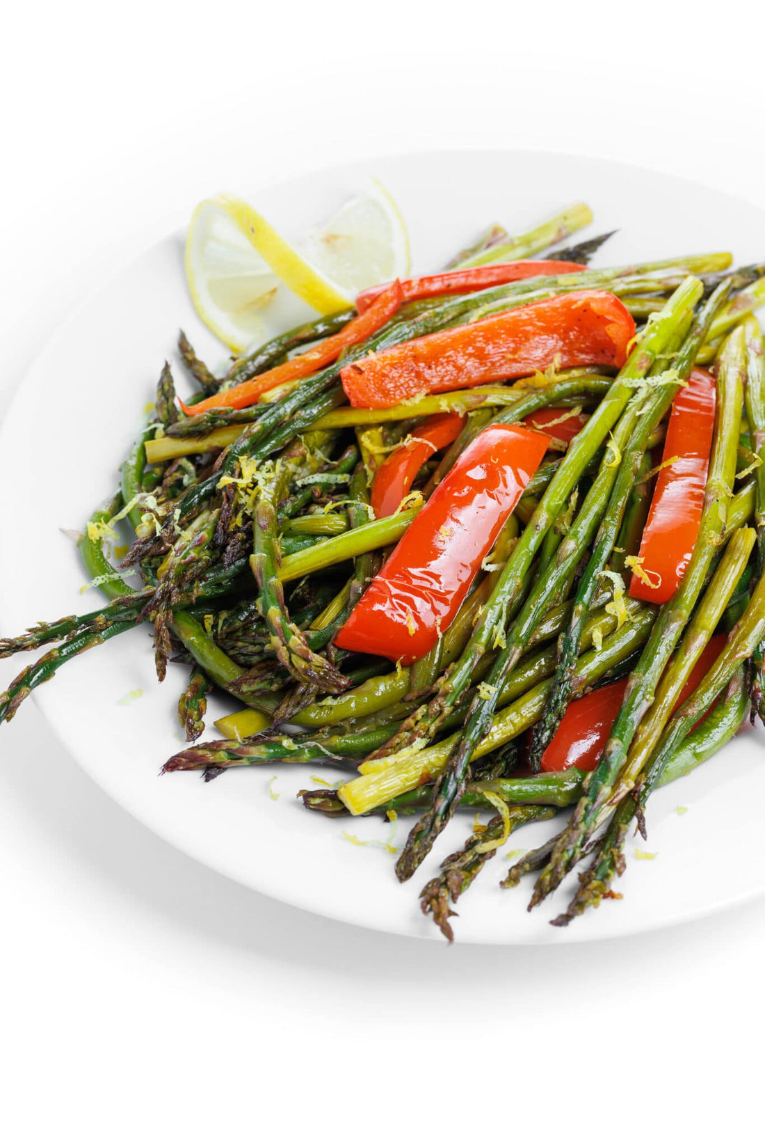Roasted Asparagus with Red Peppers