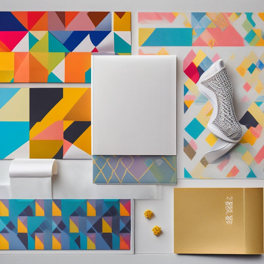 A minimalist background with a subtle dance-inspired pattern, featuring 5-7 colorful folders or files with fusion dance-inspired icons (e.g. ballet shoes, hip-hop hats) and choreography symbols (e.g. arrows, footsteps) on each.