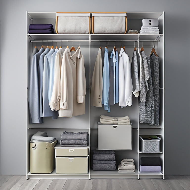 Discover the perfect solution to declutter your wardrobe! Stay trendy and organized on the go with our convenient and stylish portable closet. Click now!