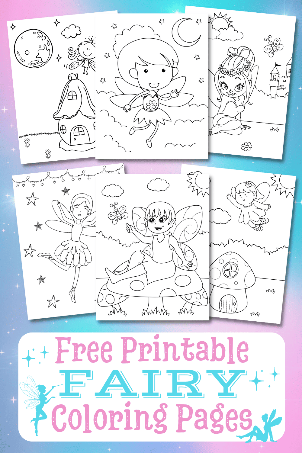 20 Free Printable Fairy Coloring Pages