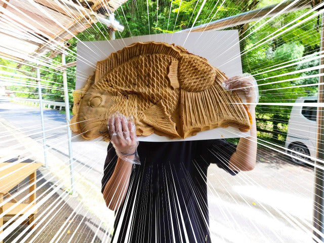How to make the largest taiyaki fish-shaped sweet bean pancake in the world