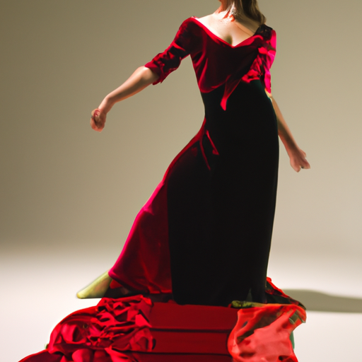 velvet dance dress