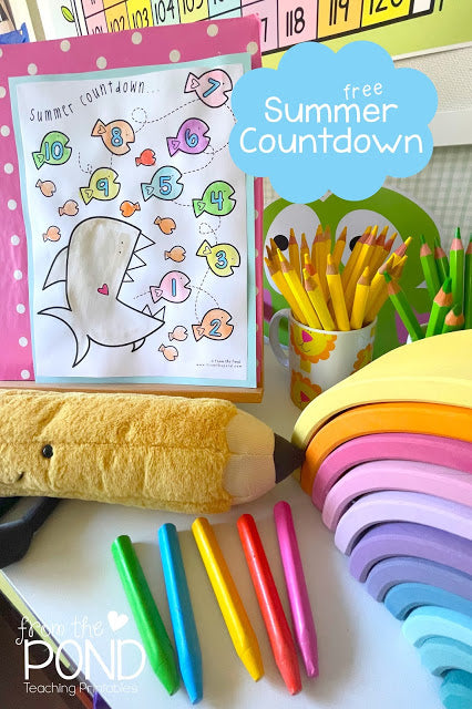Summer Countdown Coloring Pages