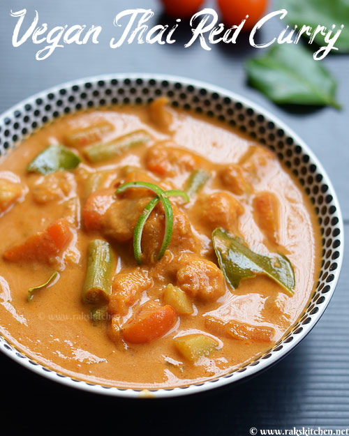 Vegan Thai red curry recipe, Red curry without shrimp paste