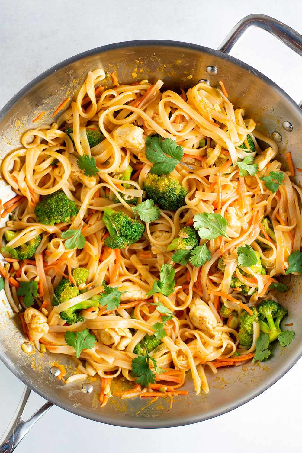 Spicy Coconut Curry Chicken and Rice Noodles Recipe